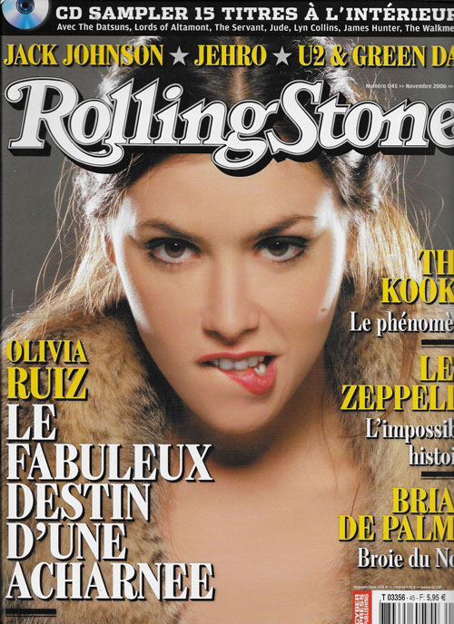 RollingStone n 45 Novembre 2006 Olivia Ruiz cover