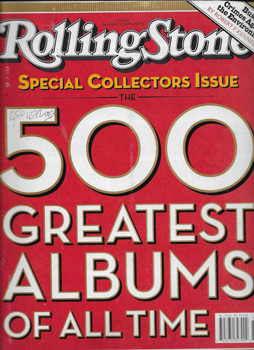 RollingStone US n 937 dcembre 2003 500 greatest albums of all time cover