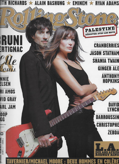 RollingStone n 2 Louis Bertignac et Carla Bruni cover