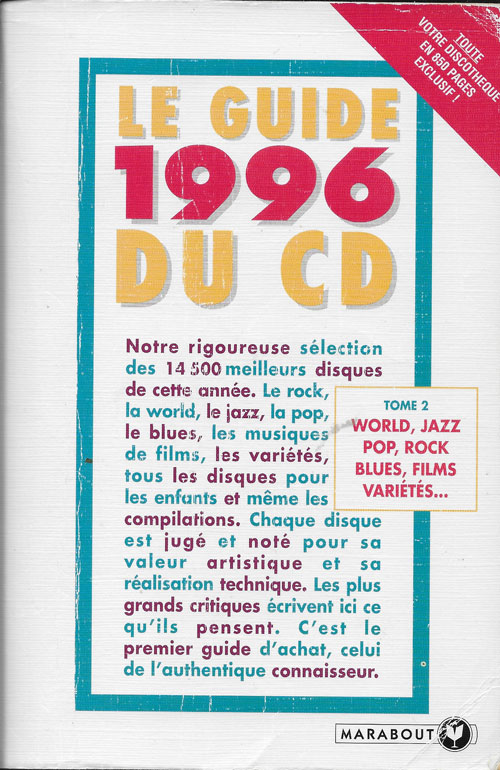 Le guide 1996 du CD Marabout