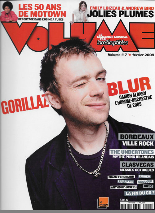 Volume n 7 Fvrier 2009 Damon Albarn cover