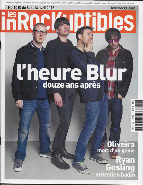 Les Inrockuptibles n 1010 Avril 2015 Blur cover