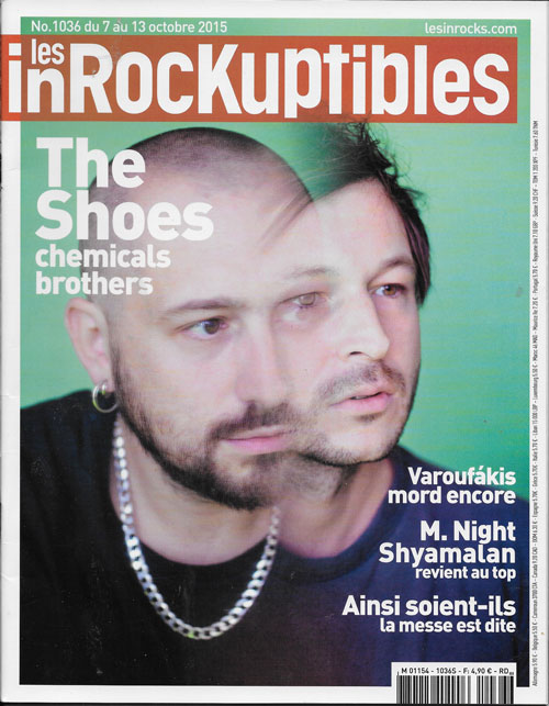 Les Inrockuptibles n 1036 Octobre 2015 The Shoezs cover