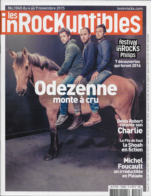 Les Inrockuptibles n 1040 Novembre 2015 Odezenne cover