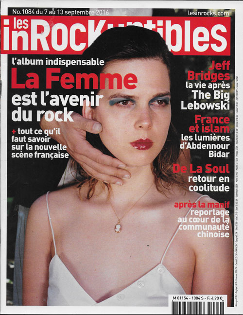 Les Inrockuptibles n 1084 Septembre 2016 La Femme cover