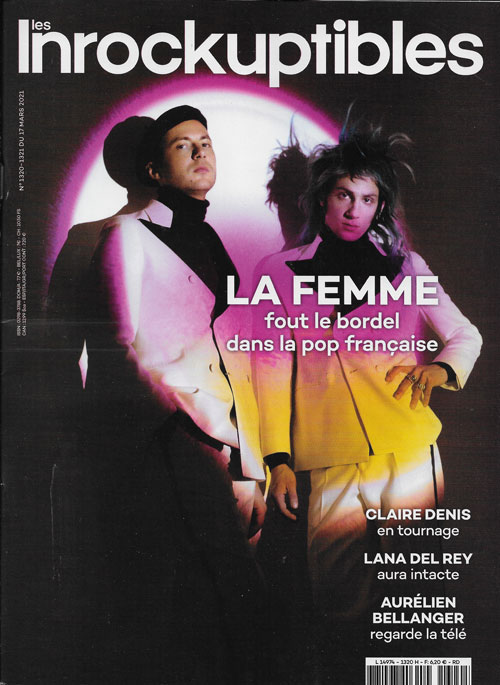 Les inrockuptibles n 1320 - 1321 du 17 mars 2021 La Femme cover