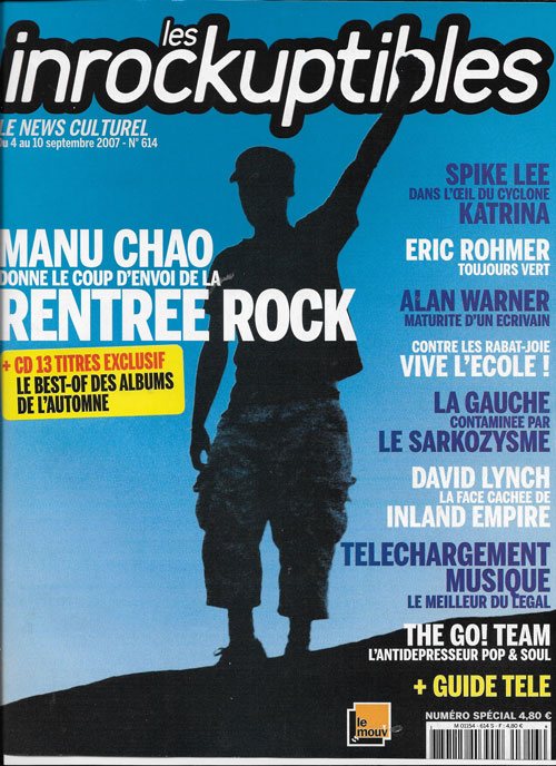 Les Inrockuptibles n614 Septembre 2007 Manu Chao