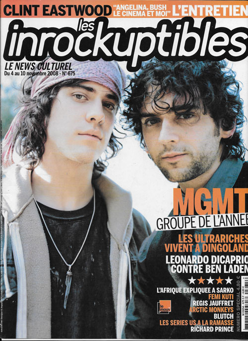 Les Inrockuptibles 675 Novembre 2008 MGMT