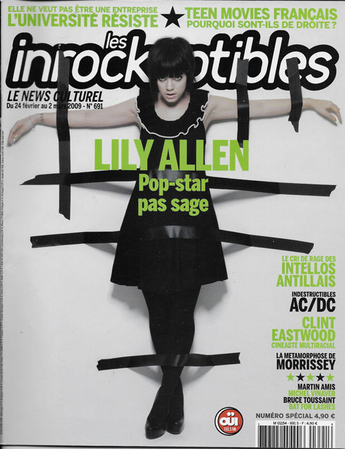 Les Inrockuptibles n 691 24 fvreir au 2 mars 2009 Lily Allen cover