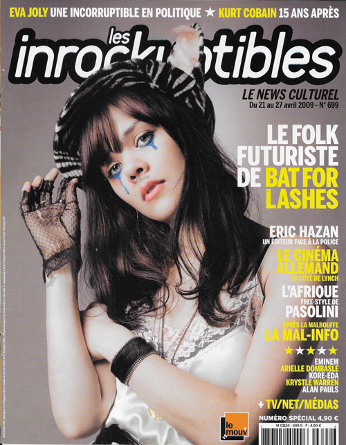 Les Inrockuptibles n 699 Avril 2009 Bat For Lashes