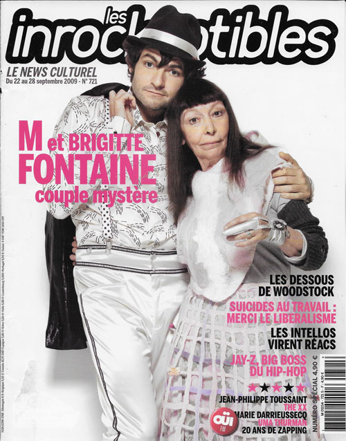 Les Inrockuptibles 721 Septembre 2009 M et Brigitte Fontaine