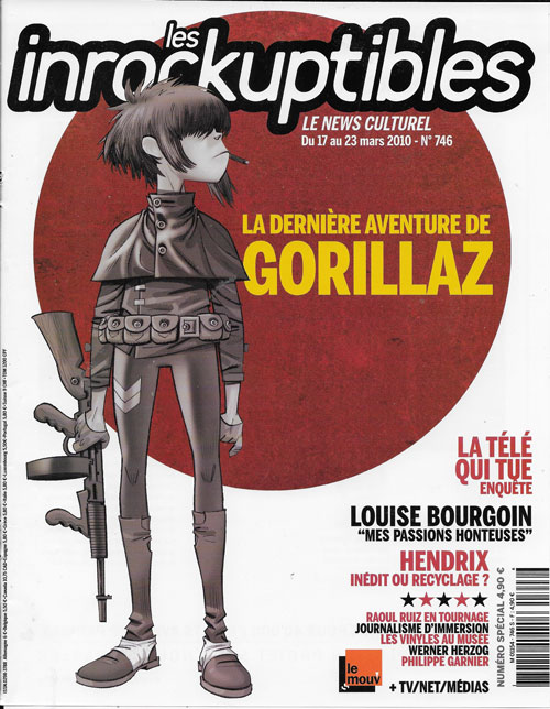 Les Inrockuptibles n 746 Mars 2010 Gorillaz