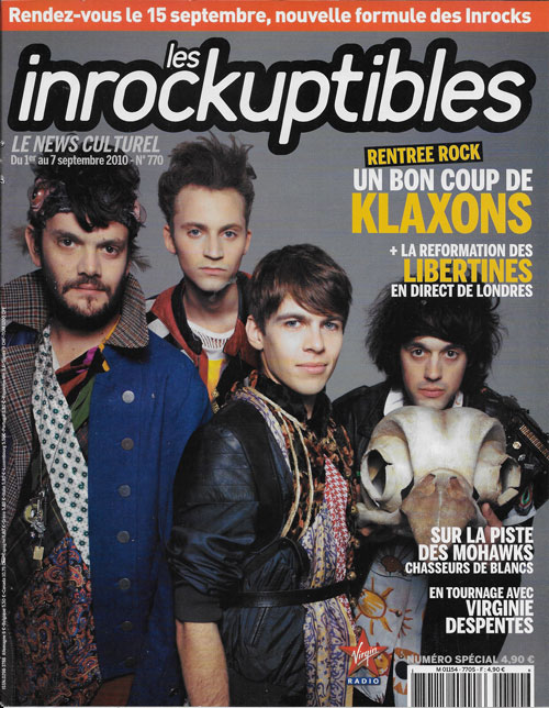 Les Inrockuptibles n770 Septmebre 2010 Klaxons