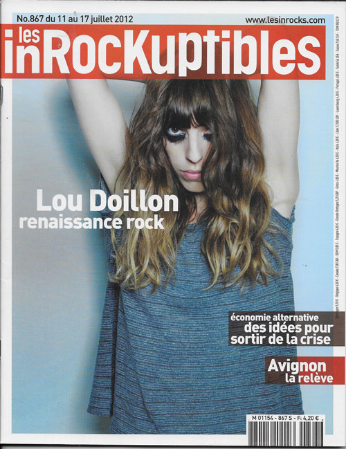 Les Inrockuptibles n 867 Juillet 2012 Lou Doillon cover