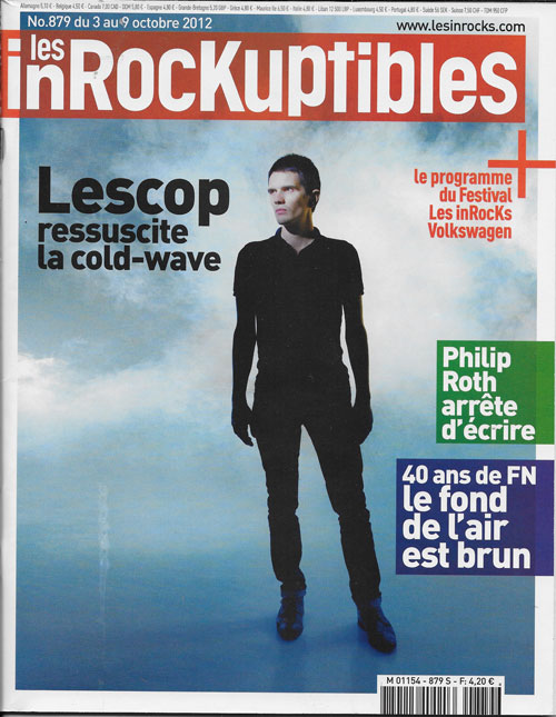 Les Inrockuptibles n 879 Octobre 2012 Lescop cover