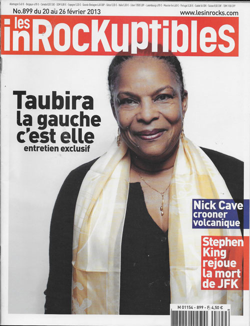 Les Inrockuptibles n 899 Fvrier 2013 Christiane Taubira cover