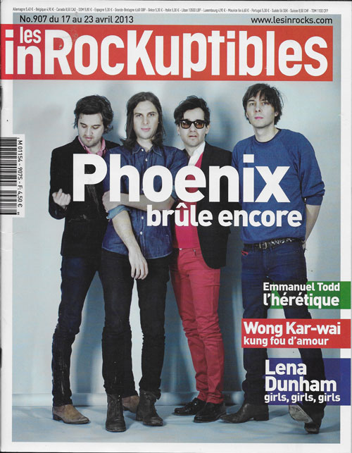 Les Inrockuptibles Avril 2013 Phoenix