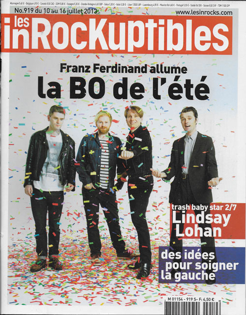 Les Inrockuptibles n 919 Juillet 2013 Franz Ferdinand cover