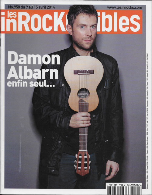 Les Inrockuptibles n 958 Avril 2014 Damon Albarn cover