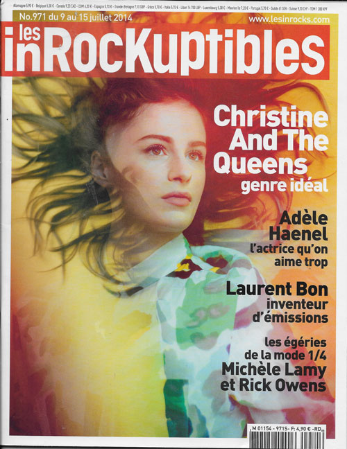 Les Inrockuptibles n 971 Juillet 2014 Christine and teh queens cover