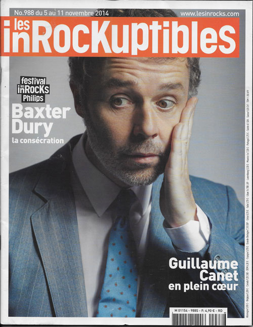 Les Inrockuptibles n 988 novembre 2014 Baxter Dury