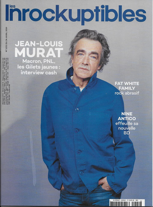 Les Inrockuptibles n 1221 avril 2019 Jean-Louis Murat cover