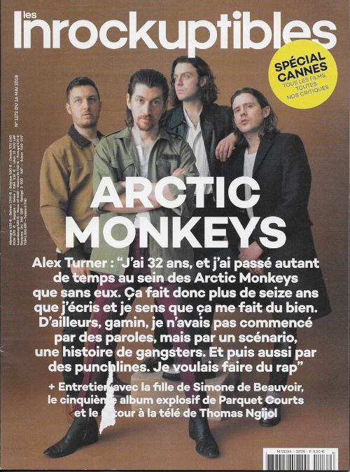 Les Inrockuptibles 1172 2018 05 Artic Monkeys cover