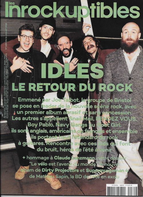 Les inrockuptibles 1180 2018 07 Idles cover