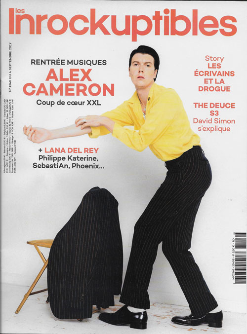 Les Inrockuptibles n1240 Septembre 2019 Alex Cameron cover