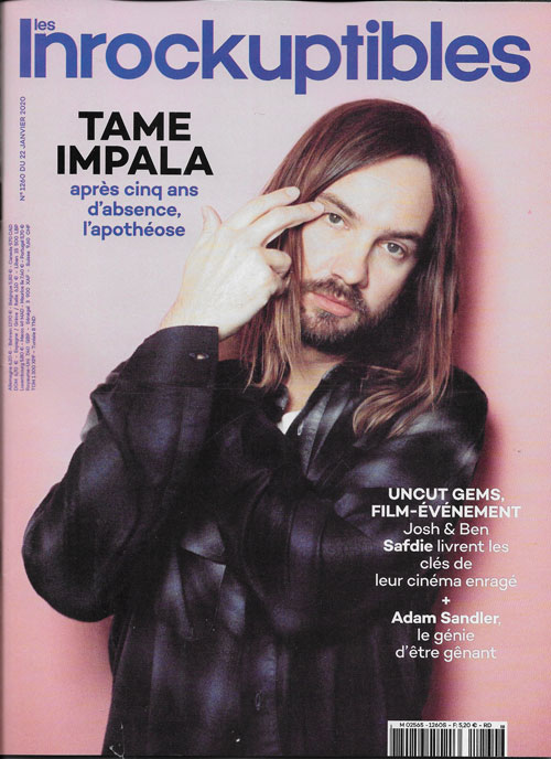 Les Inrockuptibles 1260 janvier 2020 Tame Impala cover