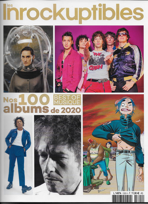 Les inrockuptibles n 1305 Dcembre 2020 Nos 100 albums de 2020 cover