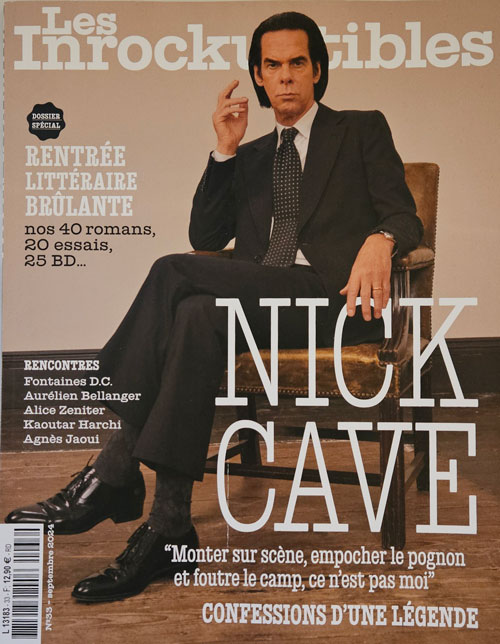 Les Inrockuptibles n33 Septembre 2024 Nick Cave