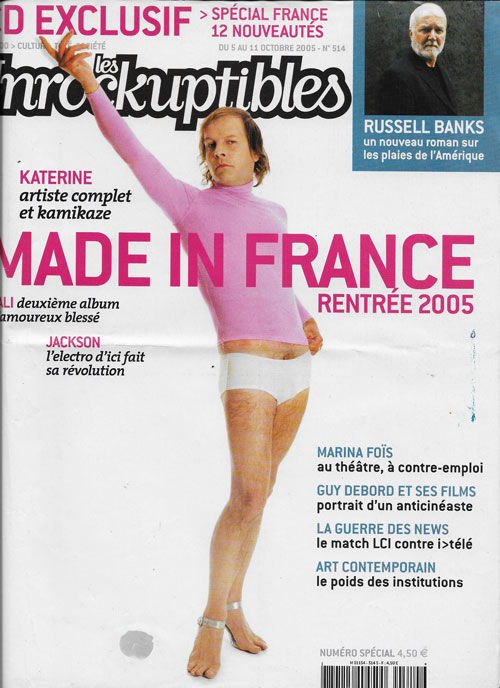 Les inrockuptibles n514 octobre 2005 cover Katerine 