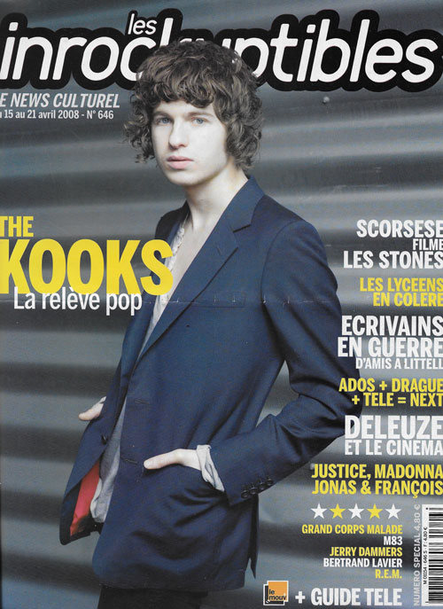 Les Inrockuptibles n646 Aveil 2008 cover The Kooks