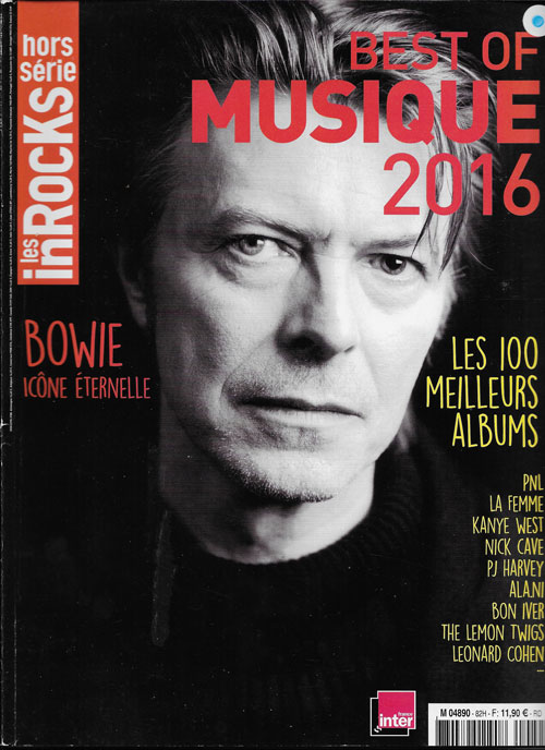 Les Inrocks hors srie n82 Best of musique 2016 David Bowie cover