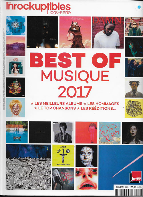 Les Inrockuptibles hors srie n88 Best of musique 2017 