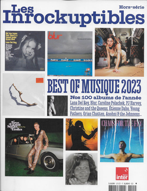 Les Inrockuptibles hors srie n104 Best of musique 2023 cover