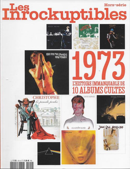 Les Inrockuptibles Hors srie 101 1973 histoires immanquables de 10 albums cultes