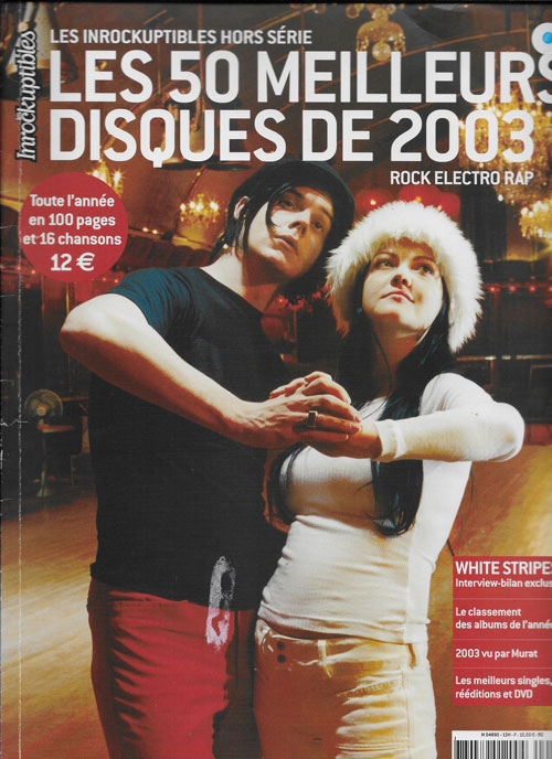 Les Inrockuptibles Hors srie n13 Les 50 meilleurs disques de 2003 The White Stropes cover