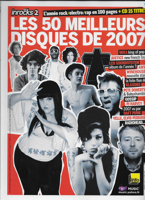 Les Inrocks 2 Les 50 meilleurs disques de 2007 cover