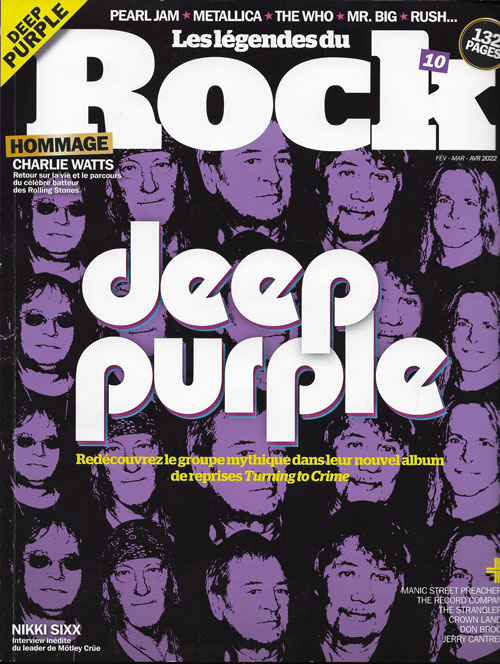 Les lgendes du rock n10 Fvrier Mars Avril 2022 Deep Purple cover