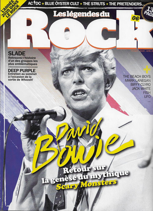 Les lgendes du rock n 6 Fvrier, mars avril 2021 David Bowie