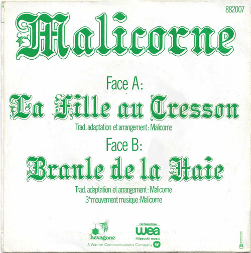 Malicorne Le branle de la haie 45 tours